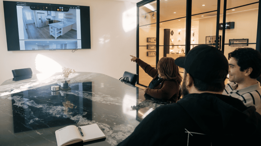 5blox Interior Designers reviewing clients 3D renderings
